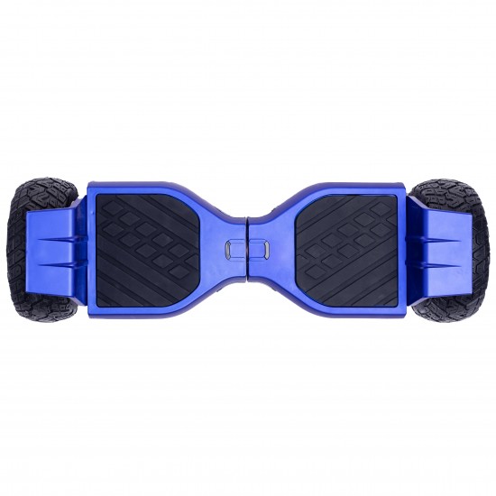 Set Hoverboard All Terrain cu Scaun, Hoverkart Negru cu Suspensii Duble, Boxe Bluetooth, Lumini LED si Auto Balans, roti 8.5'', 15km Autonomie, Putere 700W, Baterie 4Ah Samsung Cell, Smart Balance Hummer Blue 5