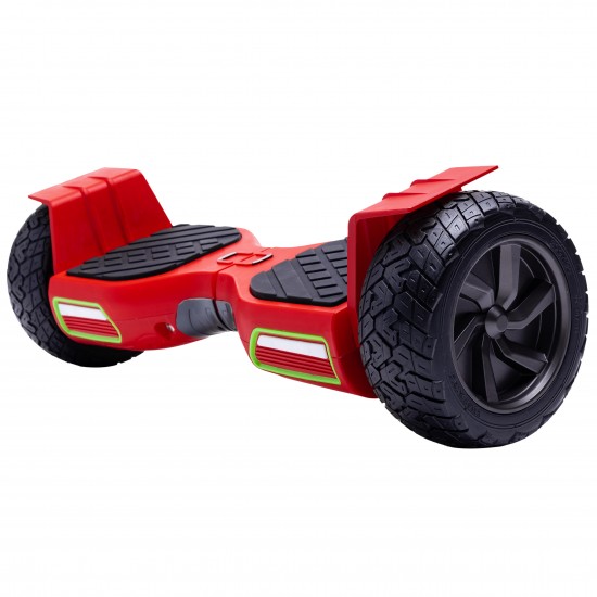 Hoverboard All-Terrain cu Boxe Bluetooth, Lumini LED si Auto Balans, roti 8.5'', 15km Autonomie, Putere 700W, Baterie 4Ah Samsung Cell, Smart Balance Hummer Red 3