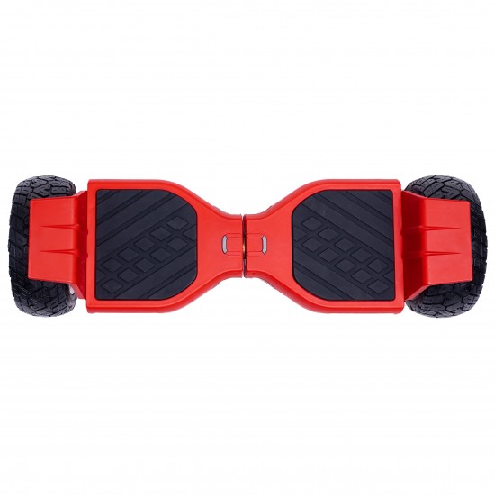 Set Hoverboard All Terrain cu Scaun, Hoverkart Ergonomic, Boxe Bluetooth, Lumini LED si Auto Balans, roti 8.5'', 15km Autonomie, Putere 700W, Baterie 4Ah Samsung Cell, Smart Balance Hummer Red 4