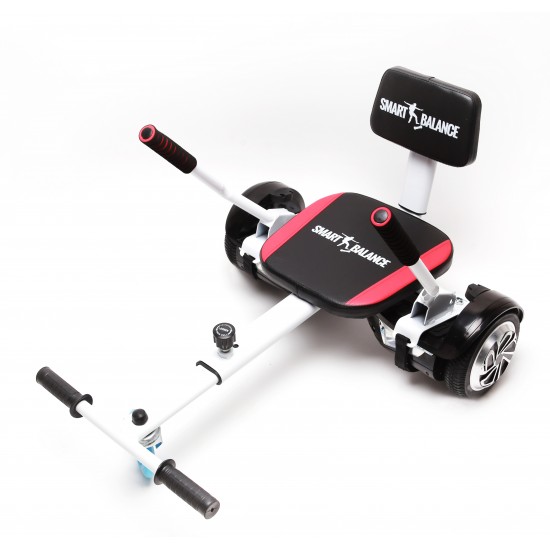 Hoverseat – Scaun Hoverboard – Hoverkart Comfort Smart Balance, alb, compatibil cu orice hoverboard, lungime reglabila 1