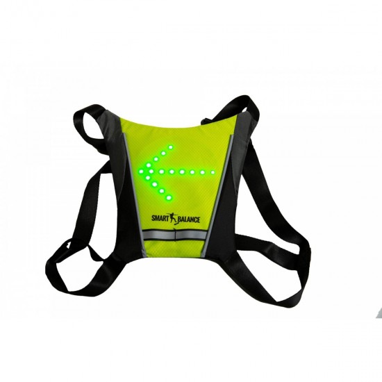 Safety Pack, Smart Balance, Vesta de semnalizare reflectorizanta cu sistem de semnalizare stanga-dreapta, telecomanda, Casca de protectie, Rosie