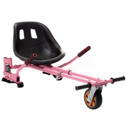 SMART BALANCE Hoverseat cu Suspensii Roz, (Hoverkart), produs original, scaun, compatibil cu orice tip de hoverboard de 6.5inch, 8inch, 8.5inch, 10inch, reglabil 