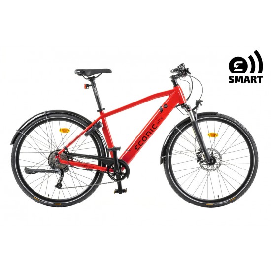 Bicicleta Electrica cu Pedalare Asistata Econic One Smart Urban, roti 29 inch, Rosu