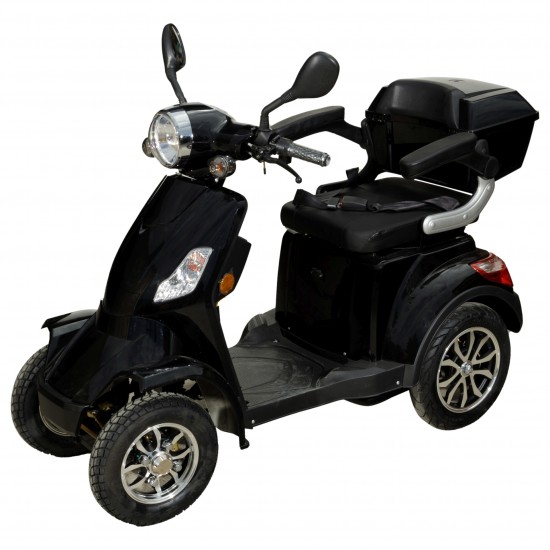 Carucior Electric pentru Varstnici sau persoane cu dizabilitati, Motor 1000W, Baterie 20 Ah, Negru 1