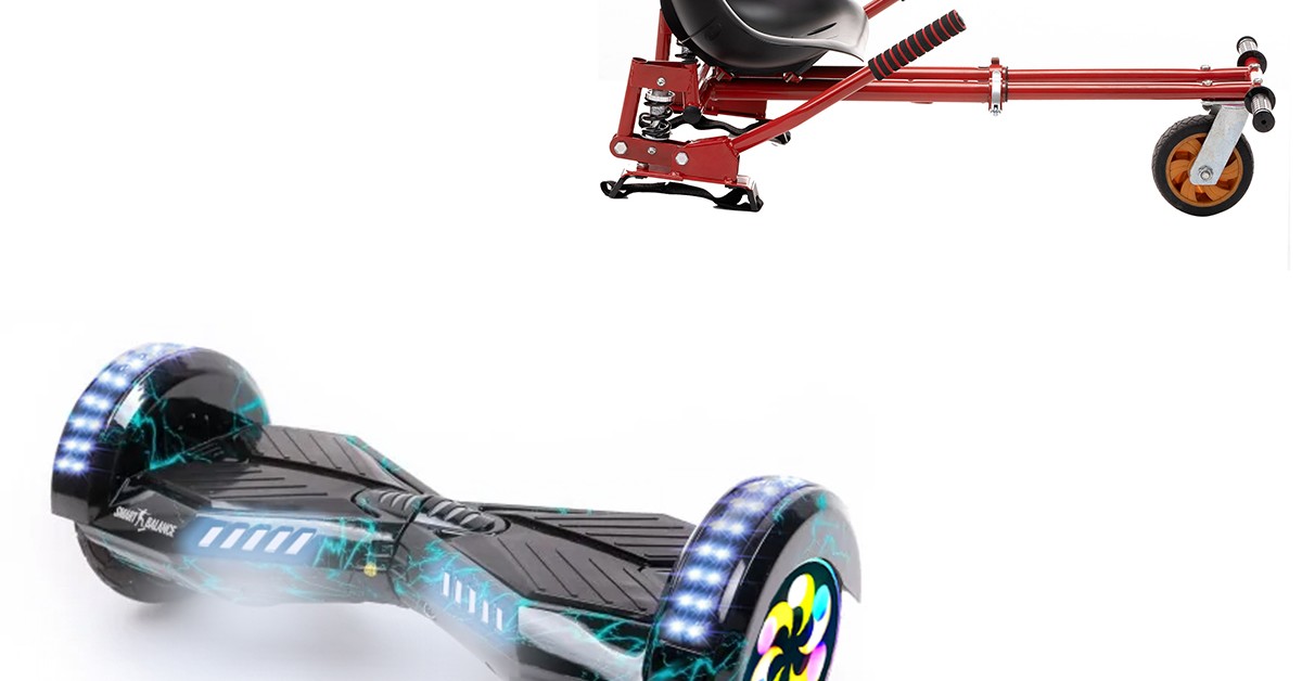 Pachet Hoverboard 8 inch cu Scaun cu Suspensii, Transformers ...