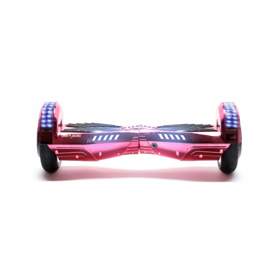 Pachet Hoverboard 8 inch cu Scaun Standard, Transformers ElectroPink PRO, Autonomie Extinsa si Hoverkart Ergonomic Albastru, Smart Balance 5