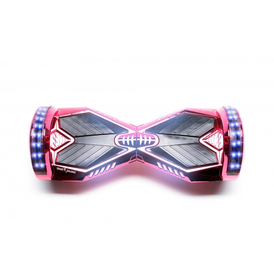 Pachet Hoverboard 8 inch cu Scaun Standard, Transformers ElectroPink PRO, Autonomie Extinsa si Hoverkart Ergonomic Albastru, Smart Balance 4
