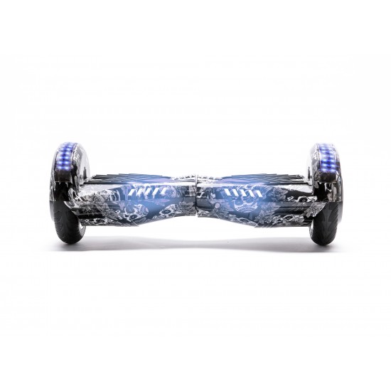 Pachet Hoverboard 6.5 inch cu Scaun Standard, Transformers SkullHead PRO, Autonomie Extinsa si Hoverkart Ergonomic Negru, Smart Balance 4