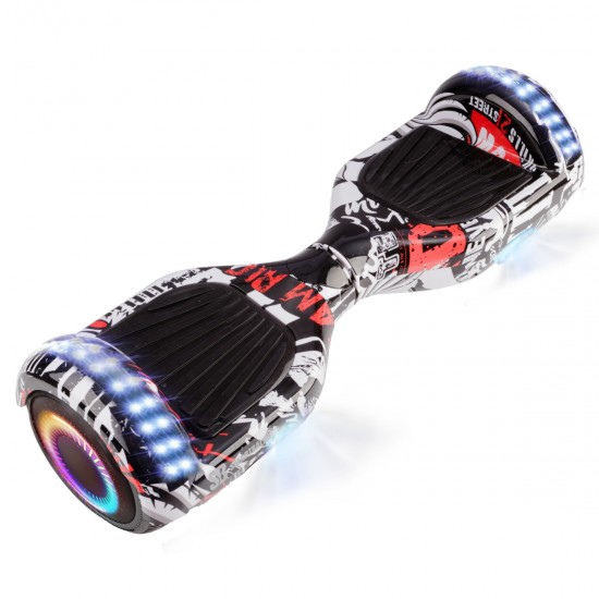 Pachet Hoverboard 6.5 inch cu Scaun Standard, Regular Last Dead PRO, Autonomie Extinsa si Hoverkart Ergonomic Albastru, Smart Balance 7