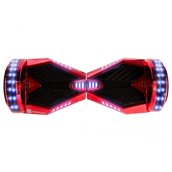 Pachet Hoverboard 8 inch cu Scaun cu Suspensii, Transformers ElectroRed PRO, Autonomie Standard si Hoverkart Negru cu Suspensii Duble, Smart Balance 4