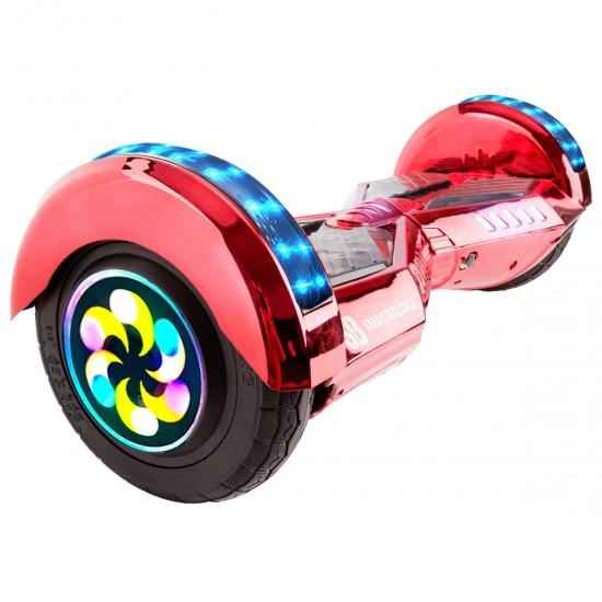 Pachet Hoverboard 8 inch cu Scaun cu Suspensii, Transformers ElectroRed PRO, Autonomie Standard si Hoverkart Negru cu Suspensii Duble, Smart Balance 2