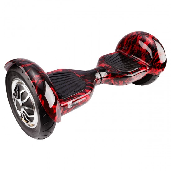 Pachet Hoverboard 10 inch cu Scaun cu Suspensii, Off-Road Flame, Autonomie Extinsa si Hoverkart Albastru cu Suspensii Duble, Smart Balance 6