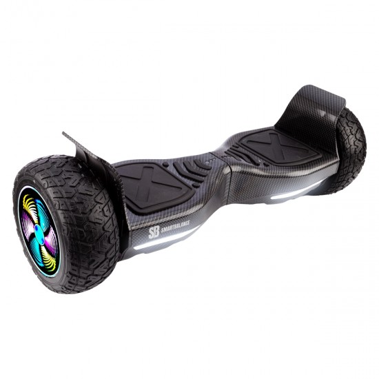 Pachet Hoverboard 8.5 inch cu Scaun Standard, Hummer Carbon PRO, Autonomie Standard si Hoverkart Ergonomic Negru, Smart Balance 6