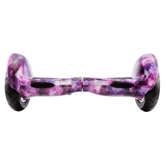 Pachet Hoverboard 10 inch cu Scaun Standard, Off-Road Galaxy, Autonomie Extinsa si Hoverkart Ergonomic Alb, Smart Balance 3