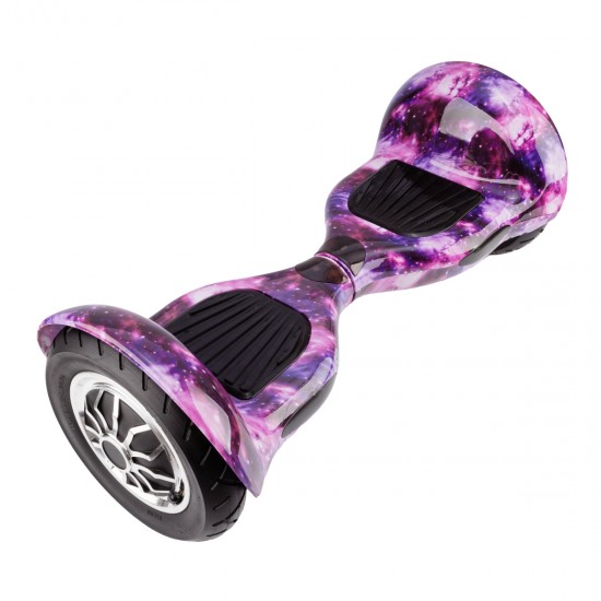 Pachet Hoverboard 10 inch cu Scaun Standard, Off-Road Galaxy, Autonomie Extinsa si Hoverkart Ergonomic Alb, Smart Balance 7