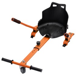 Hoverseat – Scaun Hoverboard - Hoverkart Ergonomic Smart Balance, portocaliu, compatibil cu orice hoverboard, lungime reglabila