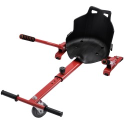 Hoverseat – Scaun Hoverboard - Hoverkart Ergonomic Smart Balance, rosu, compatibil cu orice hoverboard, lungime reglabila