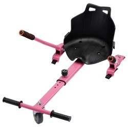 Hoverseat – Scaun Hoverboard - Hoverkart Ergonomic Smart Balance, roz, compatibil cu orice hoverboard, lungime reglabila
