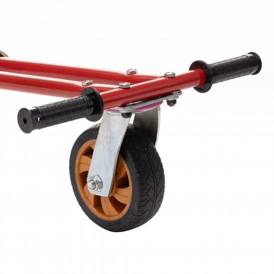 Hoverseat – Scaun Hoverboard – Hoverkart cu suspensii duble Smart Balance, rosu, compatibil cu orice hoverboard, lungime reglabila 5