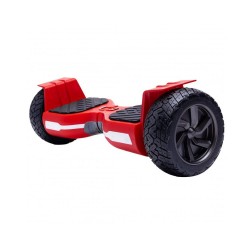 Hoverboard All-Terrain cu Boxe Bluetooth, Lumini LED si Auto Balans, roti 8.5'', 15km Autonomie, Putere 700W, Baterie 4Ah Samsung Cell, Smart Balance Hummer Red