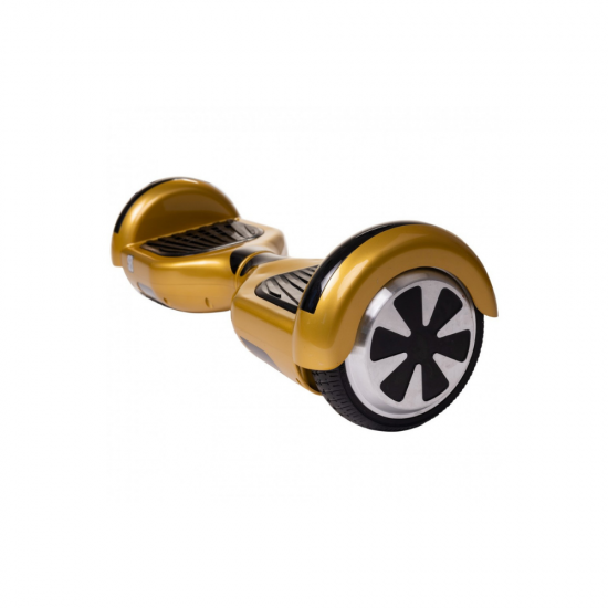 Hoverboard cu Boxe Bluetooth, Lumini LED si Auto Balans, roti 6.5'', 15km Autonomie, Putere 700W, Baterie 4Ah Samsung Cell, Smart Balance Regular Gold