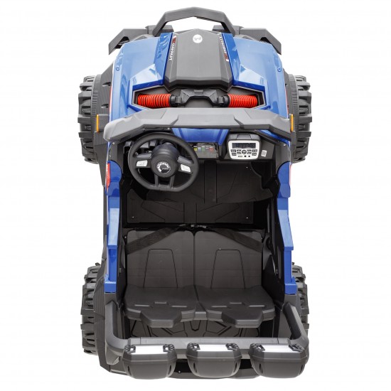 Masinuta electrica pentru copii, Putere 4 motoare x 390W, Acumulator 12V 16Ah Li Ion, Viteza maxima 3km/h, Albastru 8