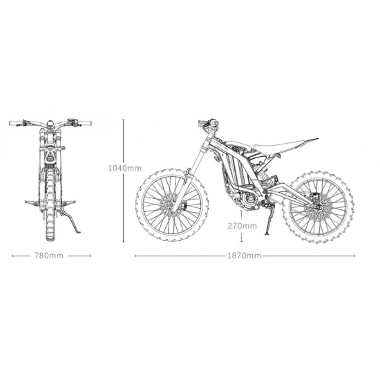 Sur-Ron Light Bee x, Off-road, autonomie 100km, viteza maxima 70km/h Moped Electric 5