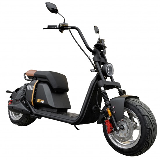 Moped Electric Premium SB50 PRO - Harley - Chopper Electric - Putere 2000W - 45kmh - 60km Autonomie