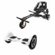Set Hoverboard OffRoad cu Scaun, Hoverkart Negru cu Suspensii Duble, Boxe Bluetooth, Lumini LED si Auto Balans, roti 10'', 15km Autonomie, Putere 700W, Baterie 4Ah Samsung Cell, Smart Balance OffRoad White 2