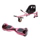 Pachet Hoverboard cu Scaun Smartbalance™, Regular ElectroPink, roti 6.5 inch, Bluetooth, Autobalans, LED Lights, 700W, Baterie cu Celule Samsung + Scaun Hoverboard cu Suspensii Roz 2