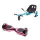 Pachet Hoverboard cu Scaun Smartbalance™, Regular ElectroPink, roti 6.5 inch, Bluetooth, Autobalans, LED Lights, 700W, Baterie cu Celule Samsung + Scaun Hoverboard cu Suspensii Albastru 2