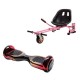 Pachet Hoverboard cu Scaun Smartbalance™, Regular Sunset, roti 6.5 inch, Bluetooth, Autobalans, LED Lights, 700W, Baterie cu Celule Samsung + Scaun Hoverboard cu Suspensii Roz 2