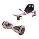 Set Hoverboard cu Scaun, Hoverkart Roz cu Suspensii Duble, Boxe Bluetooth, Lumini LED si Auto Balans, roti 8'', 15km Autonomie, Putere 700W, Baterie 4Ah Samsung Cell, Smart Balance Transformers Abstract  2