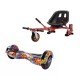 Pachet Hoverboard cu Scaun Smartbalance™, Transformers HipHop Orange, roti 8 inch, Bluetooth, Autobalans, LED Lights, 700W, Baterie cu Celule Samsung + Scaun Hoverboard cu Suspensii Rosu 2