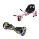 Pachet Hoverboard cu Scaun Smartbalance™, Transformers Multicolor, roti 6.5 inch, Bluetooth, Autobalans, LED Lights, 700W, Baterie cu Celule Samsung + Scaun Hoverboard cu Suspensii Roz 2