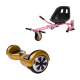 Pachet Hoverboard cu Scaun Smartbalance™, Regular Gold roti 6.5 inch, Bluetooth, Autobalans, LED Lights, 700W + Scaun Hoverboard cu Suspensii Roz Pachet Hoverboard cu Scaun Smartbalance™, Regular Gold roti 6.5 inch, Bluetooth, Autobalans, LED Lights, 700W + Scaun Hoverboard cu Suspensii Roz