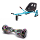 Pachet Hoverboard cu Scaun Smartbalance™, Regular Multicolor, roti 6.5 inch, Bluetooth, Autobalans, LED Lights, 700W, Baterie cu Celule Samsung + Scaun Hoverboard cu Suspensii Albastru 2