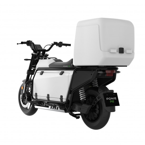 Motocicleta Electrica Cargo Ponie P2, 400L / 199 kg capacitate de incarcare, motor 4000W, baterie CATL 72V 94Ah, autonomie 185 km 5