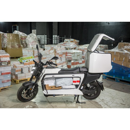 Motocicleta Electrica Cargo Ponie P2, 400L / 199 kg capacitate de incarcare, motor 4000W, baterie CATL 72V 94Ah, autonomie 185 km 10