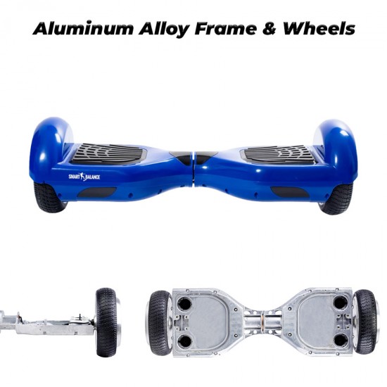 Hoverboard 6.5 inch, Regular Blue PowerBoard, Autonomie Standard, Smart Balance 2