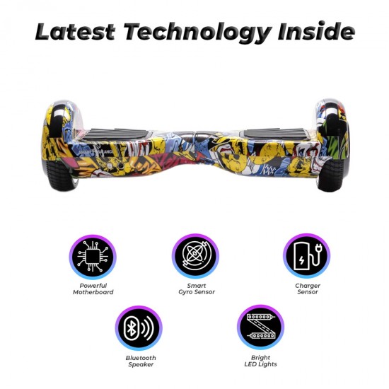 Hoverboard 6.5 inch, Regular HipHop, Autonomie Standard, Smart Balance 5
