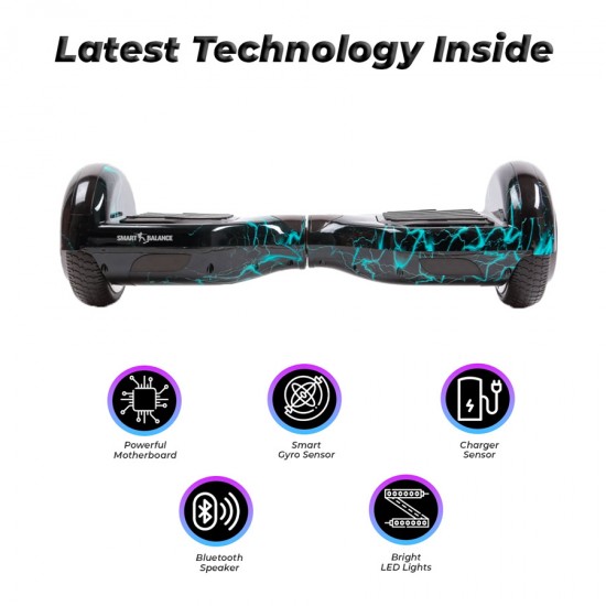 Hoverboard 6.5 inch, Regular Thunderstorm, Autonomie Standard, Smart Balance 5