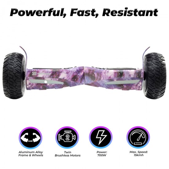 Hoverboard Off-Road, 8.5 inch, Hummer Galaxy, Autonomie Extinsa, Smart Balance 3