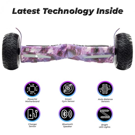 Hoverboard Off-Road, 8.5 inch, Hummer Galaxy, Autonomie Extinsa, Smart Balance 5