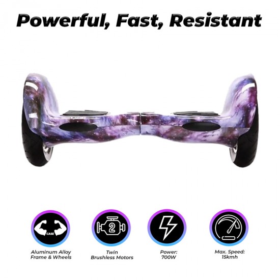 Hoverboard 10 inch, Off-Road Galaxy, Autonomie Standard, Smart Balance 3