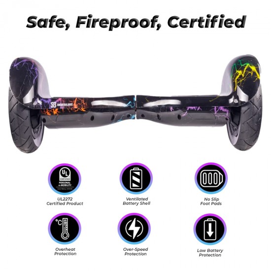 Hoverboard 10 inch, Off-Road Thunderstorm, Autonomie Standard, Smart Balance 4