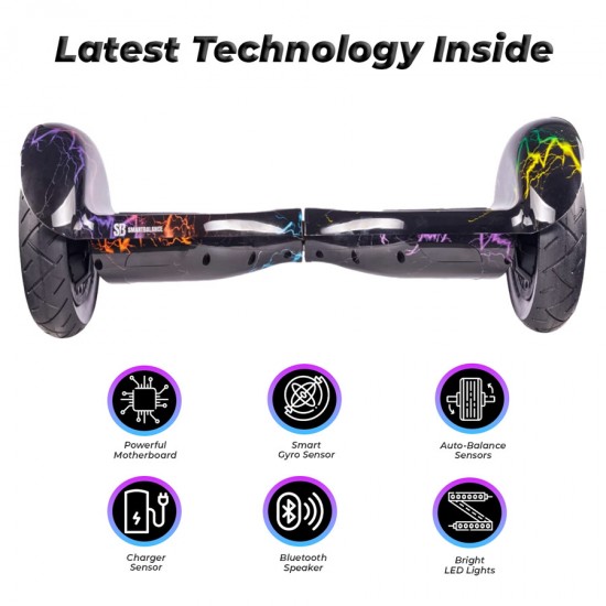 Hoverboard 10 inch, Off-Road Thunderstorm, Autonomie Standard, Smart Balance 5