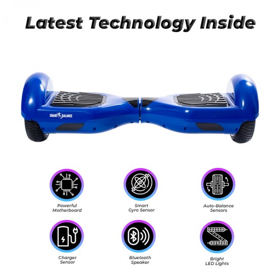 Hoverboard 6.5 inch, Regular Blue PowerBoard, Autonomie Extinsa, Smart Balance 5