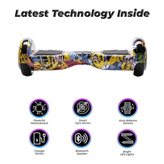 Hoverboard 6.5 inch, Regular HipHop, Autonomie Extinsa, Smart Balance 5