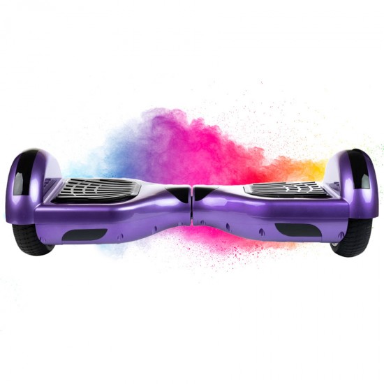 Hoverboard cu Boxe Bluetooth, Lumini LED si Auto Balans, roti 6.5'', 15km Autonomie, Putere 700W, Baterie 4Ah Samsung Cell, Smart Balance Regular Purple 7